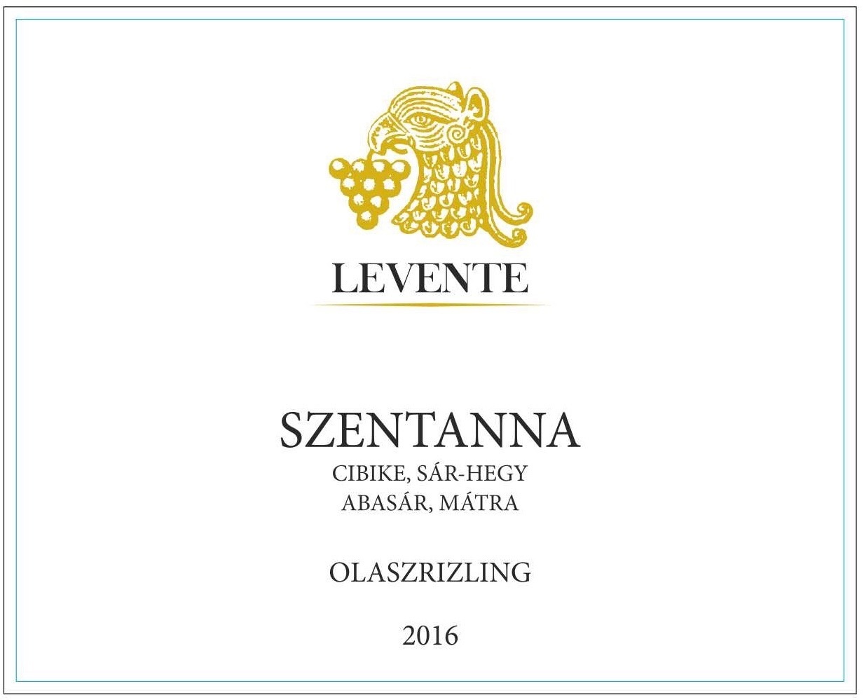 2016 Levente Olaszrizling Szentanna