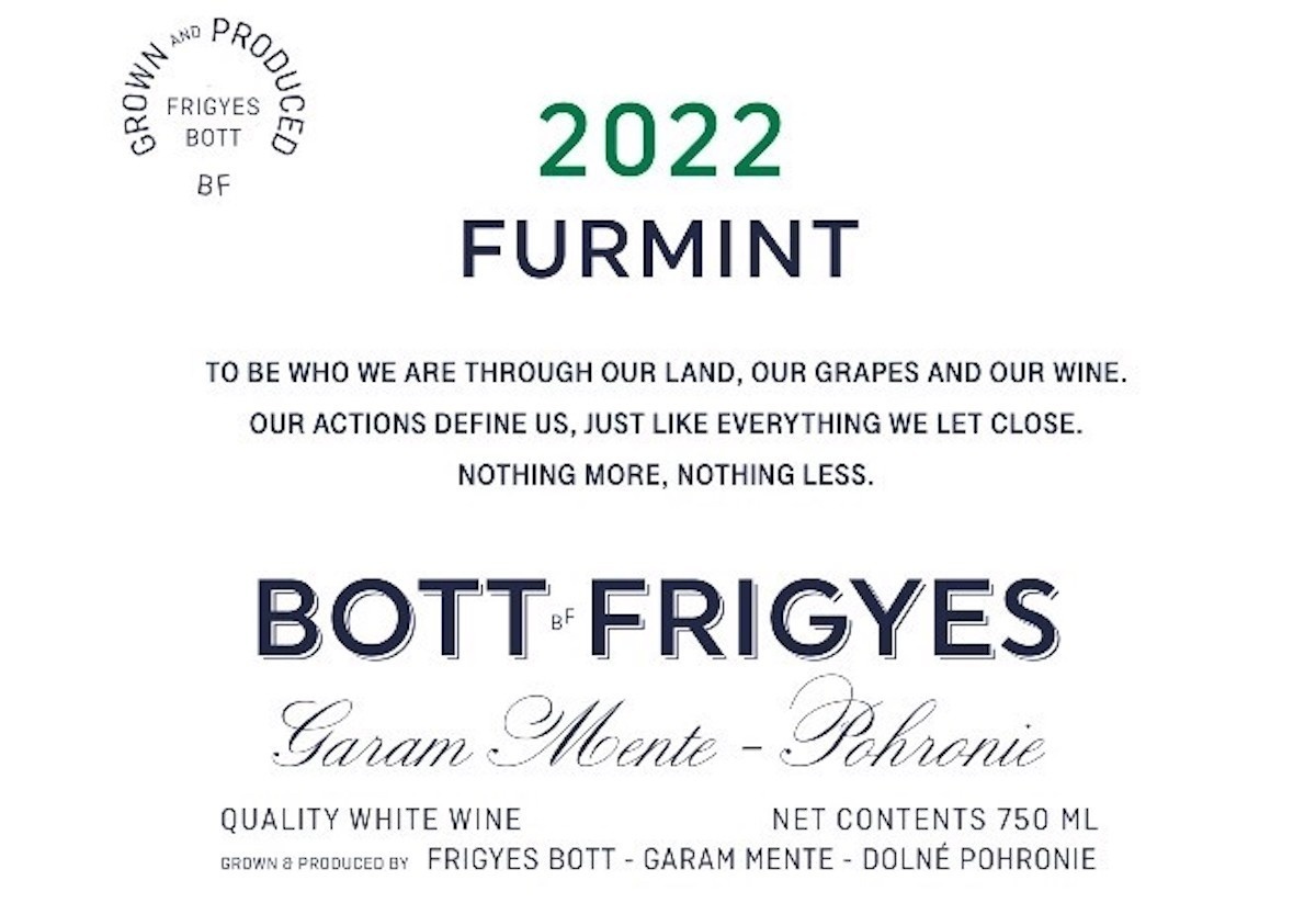 Bott FrigyesFurmint 2023