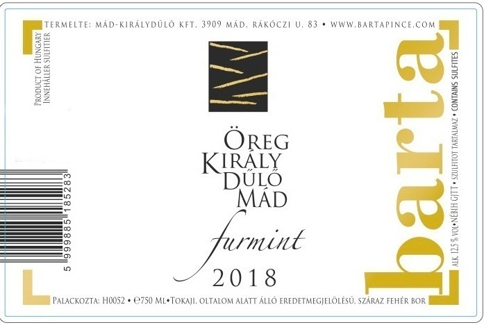 BartaFurmint Öreg Király Dűlő 2023