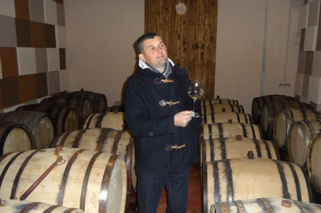 Josip Brkić in the cellar